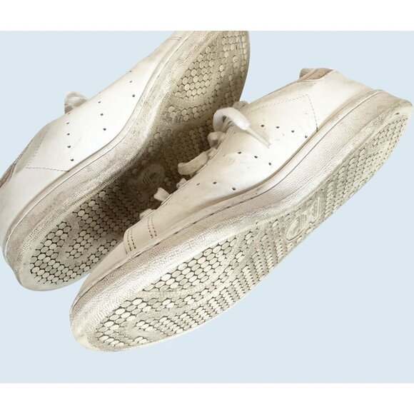 ADIDAS Stan Smith Gold & White Athletic Casual Sneaker Size 6 - Picture 7 of 8